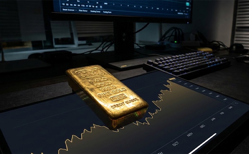 شمش طلا روی نمودار قیمت