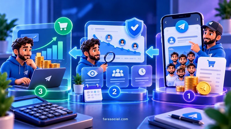 برنامه مدیریت بودجه خرید ممبر تلگرام با سفارش آزمایشی و بررسی ماندگاری